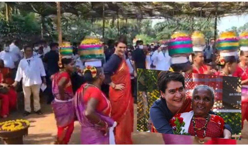 Goa : గిరిజనులతో ప్రియాంక గాంధీ డ్యాన్స్…వీడియో వైరల్