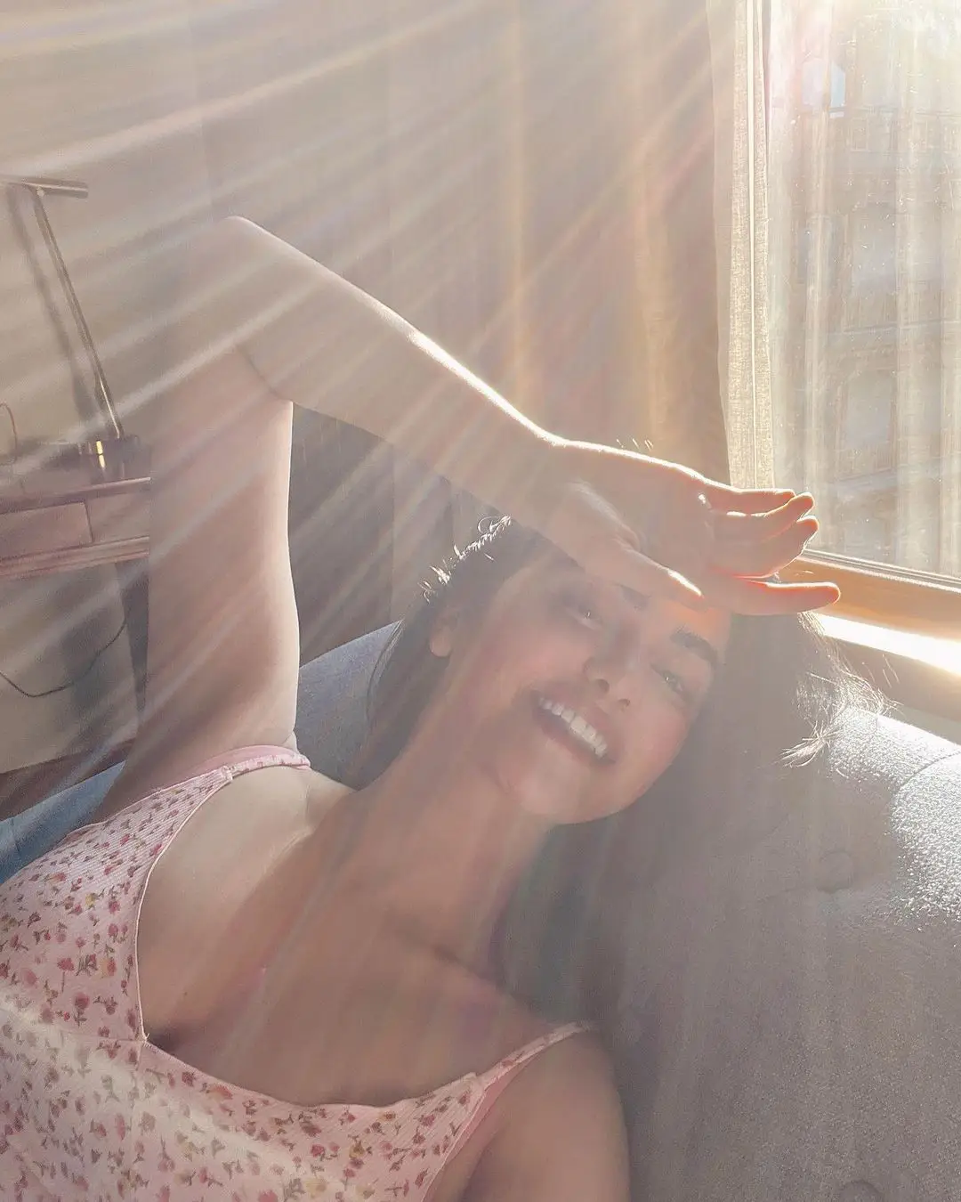 Sun rays falling on Adah Sharma