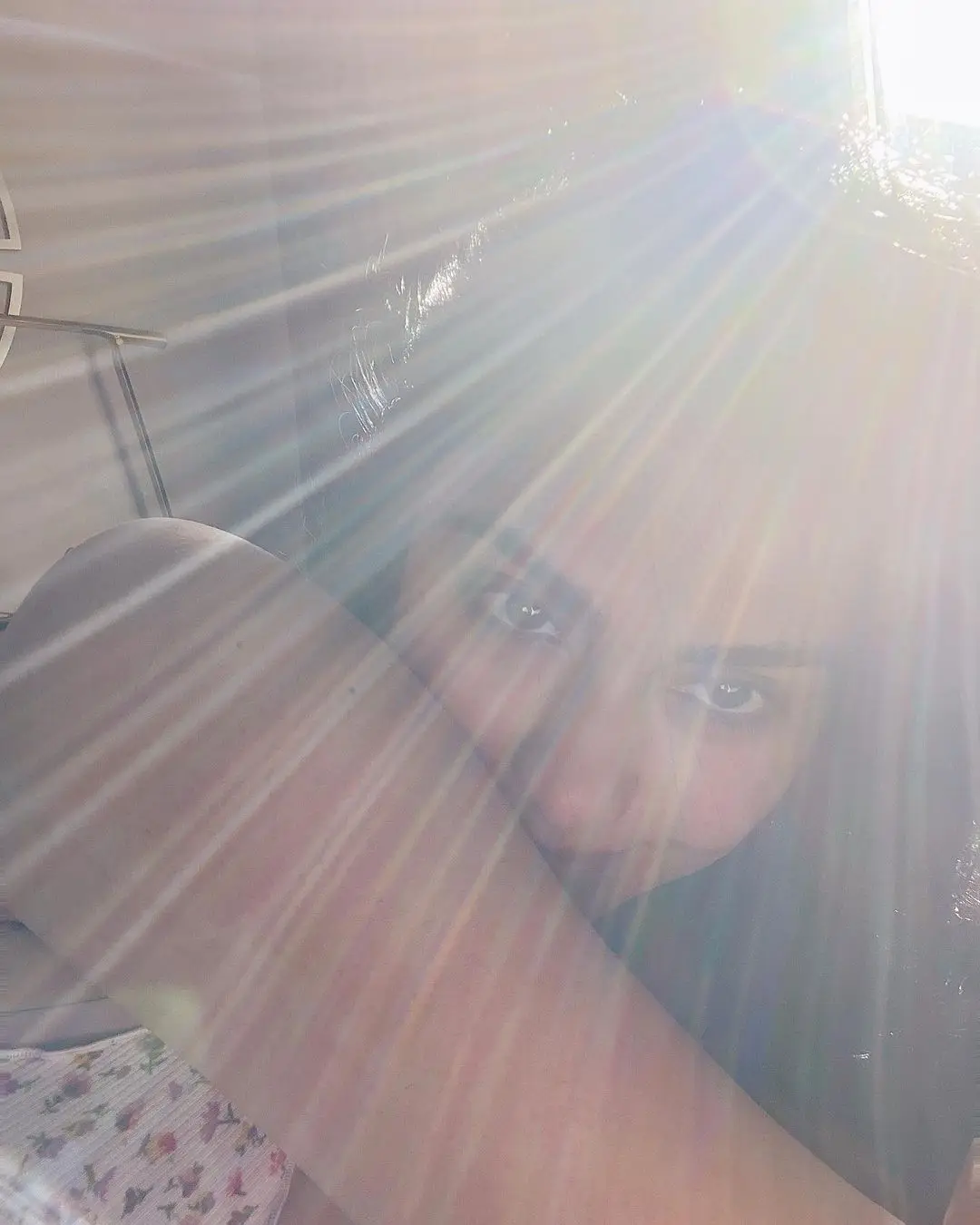 Sun rays falling on Adah Sharma