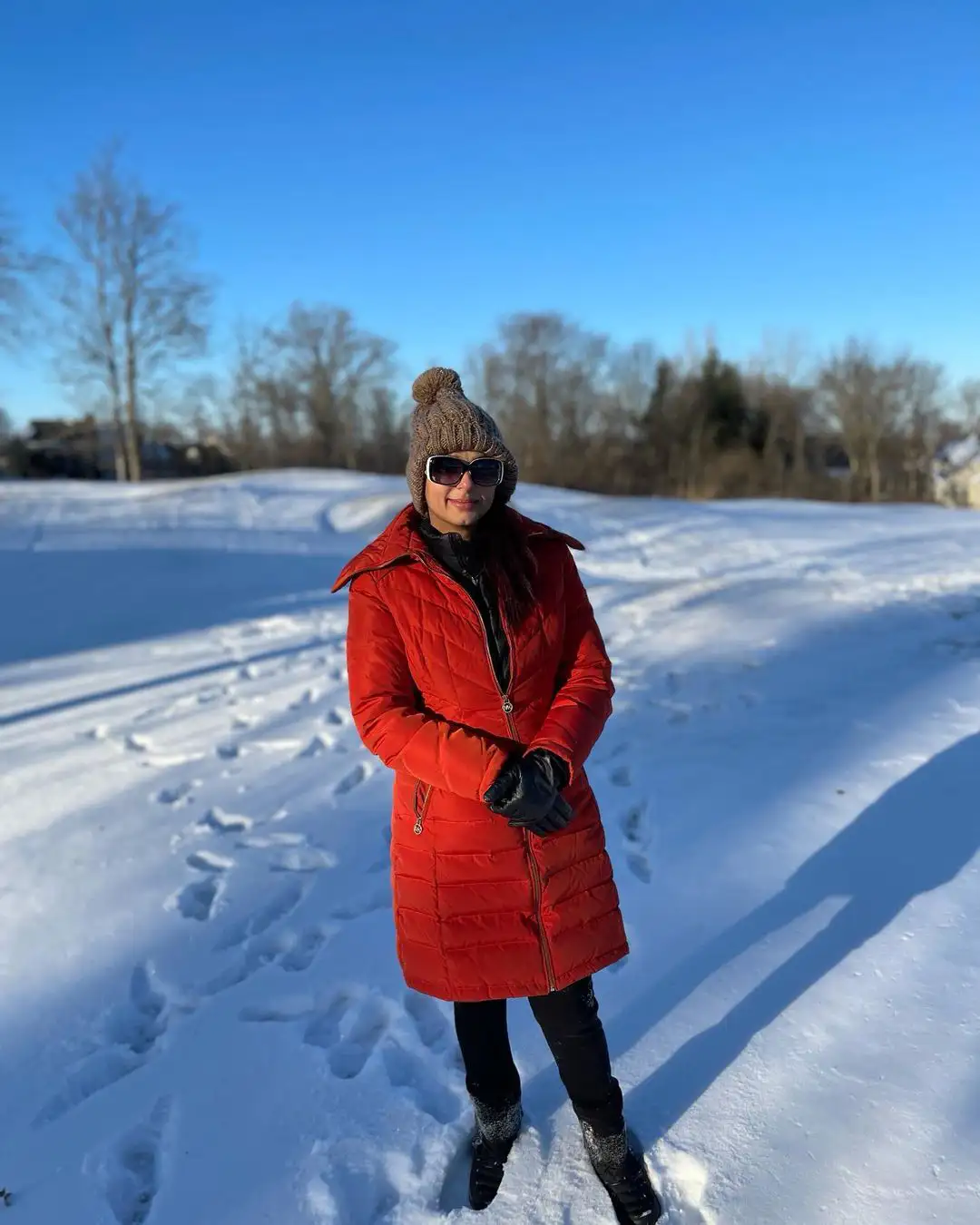 Bhumika Chawla enjoying new year in snow