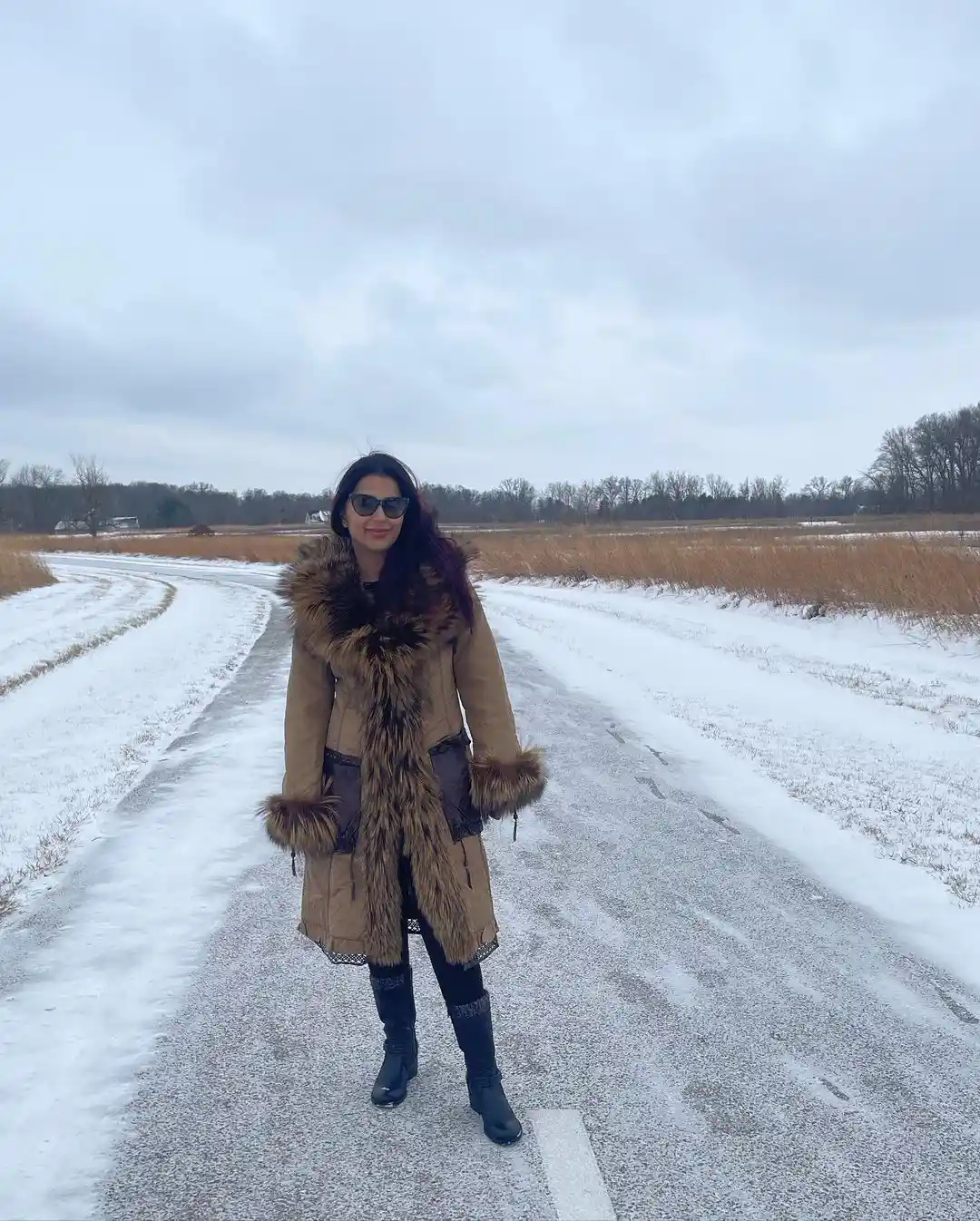 Bhumika Chawla enjoying new year in snow