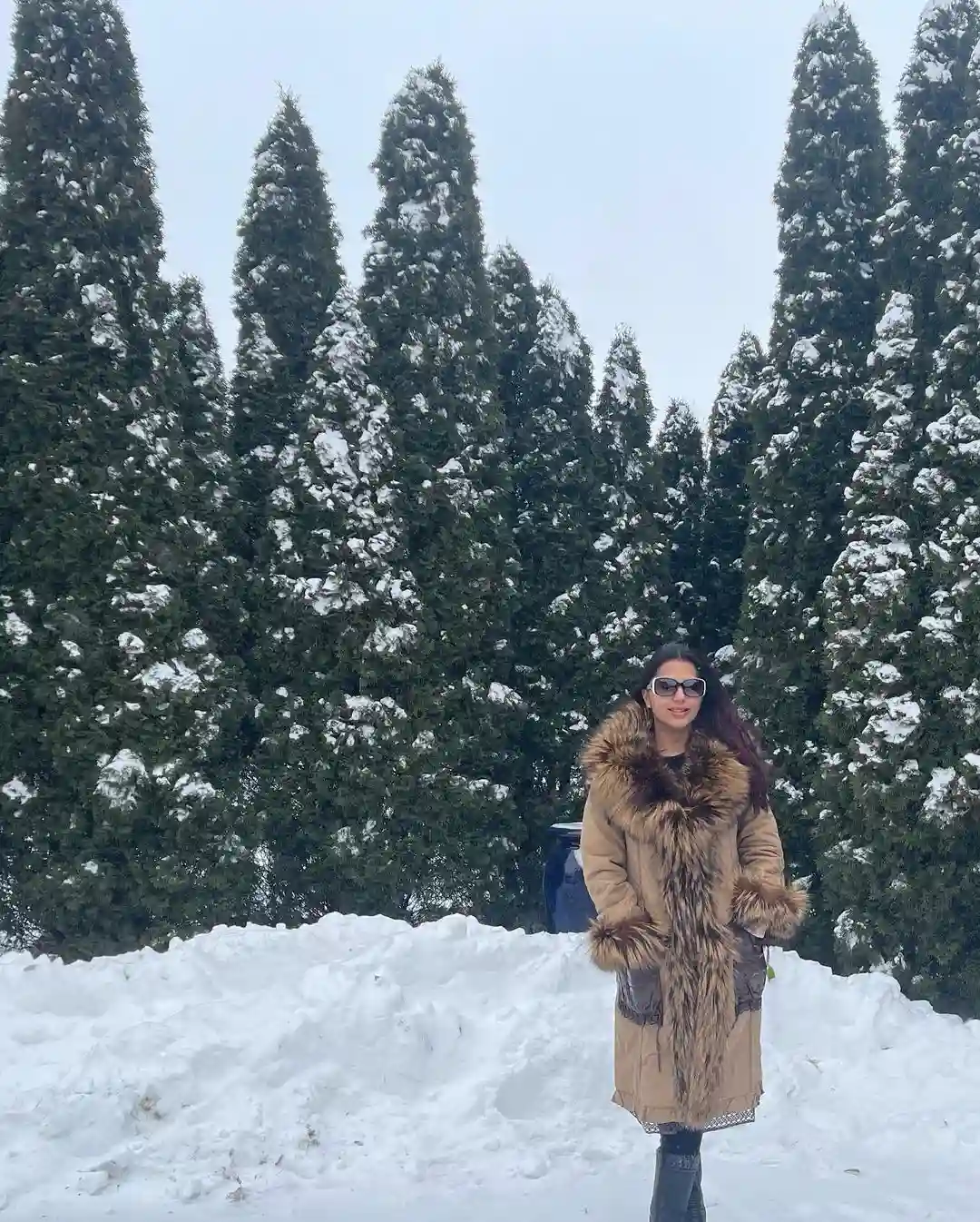 Bhumika Chawla enjoying new year in snow
