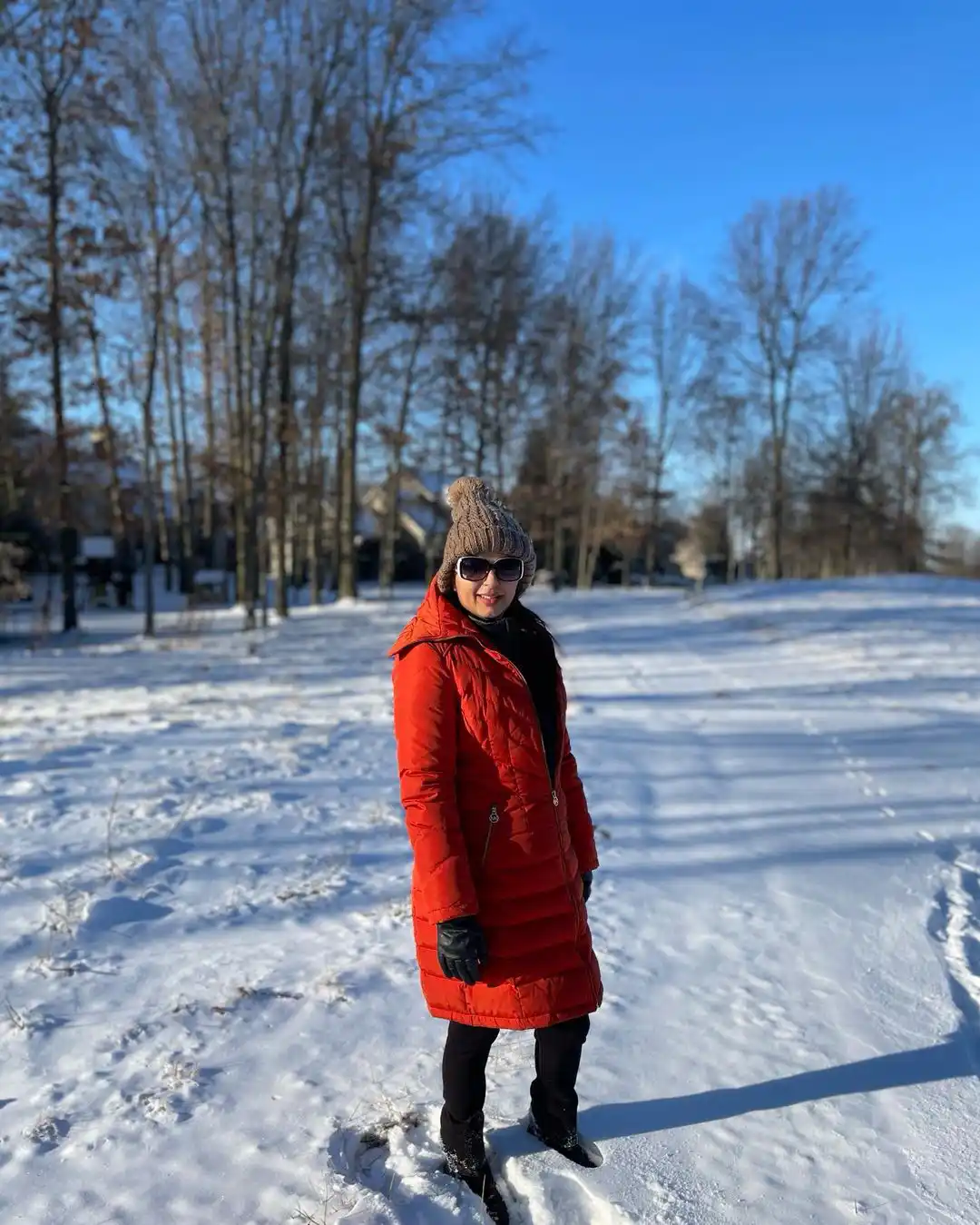 Bhumika Chawla enjoying new year in snow