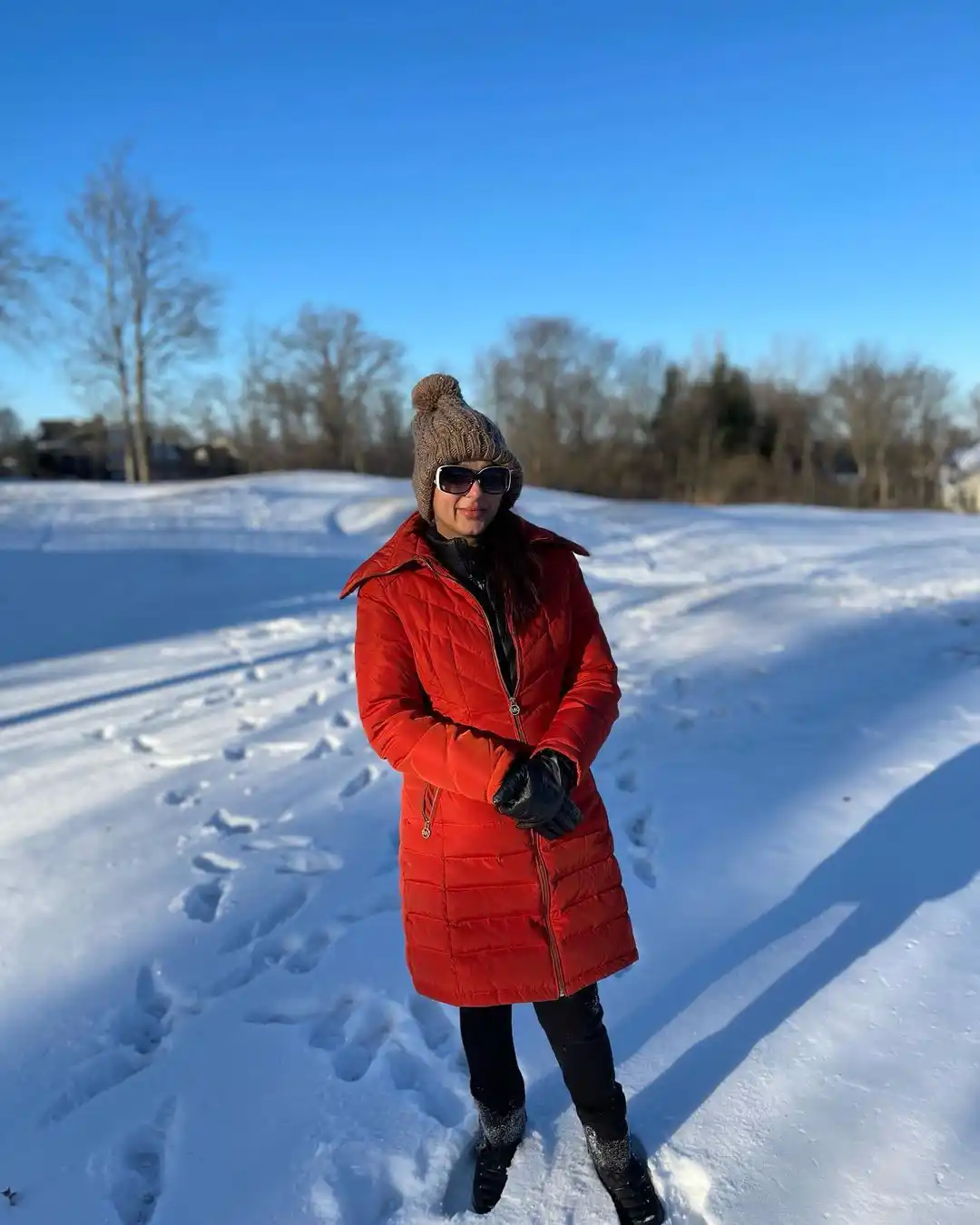 Bhumika Chawla enjoying new year in snow