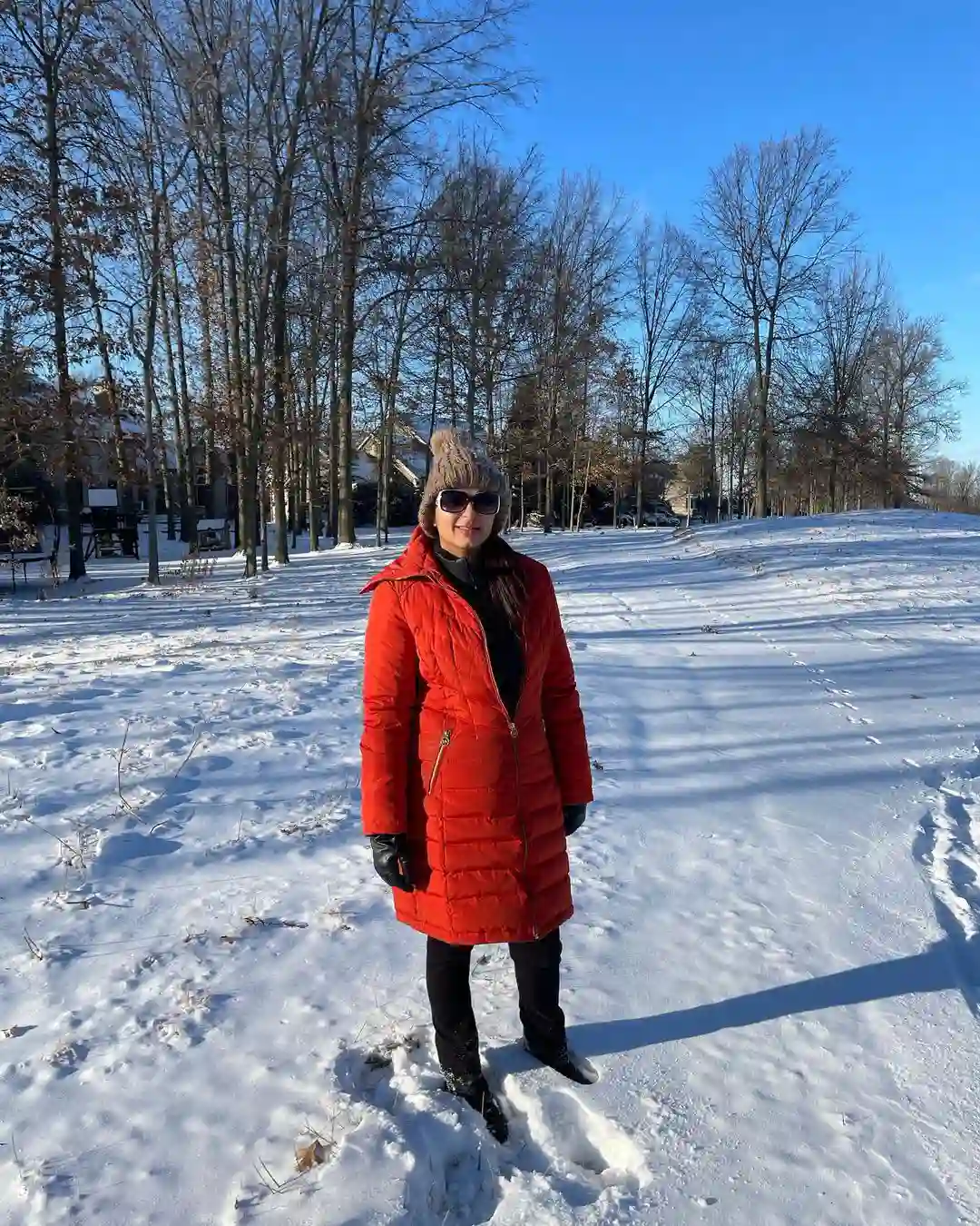 Bhumika Chawla enjoying new year in snow