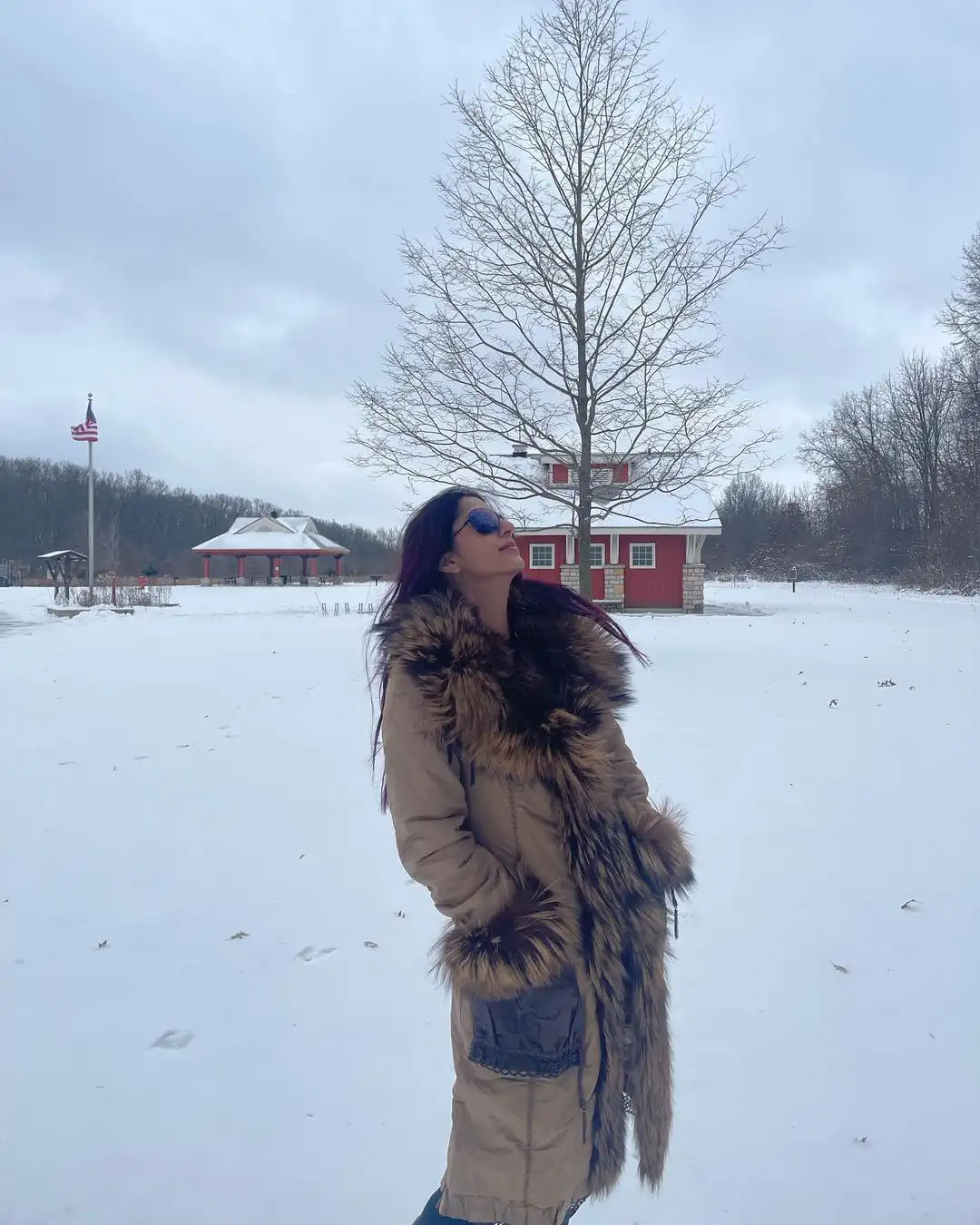 Bhumika Chawla enjoying new year in snow