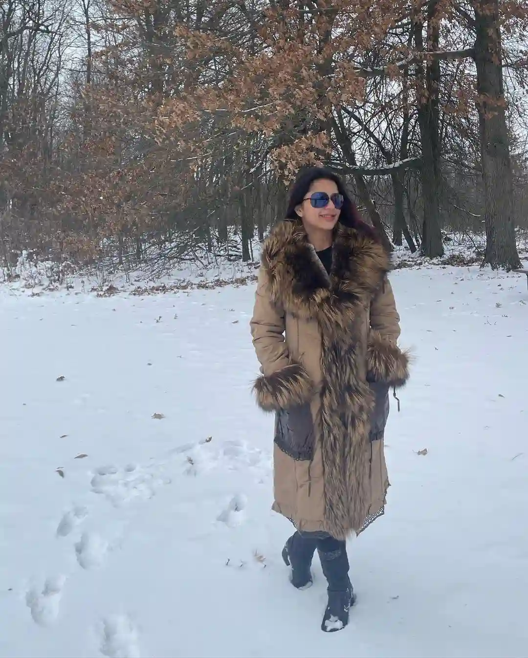 Bhumika Chawla enjoying new year in snow