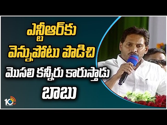 AP CM Jagan: ఎన్టీఆర్‪కు వెన్నుపోటు పొడిచి చంద్రబాబు మొసలి కన్నీరు కారుస్తున్నాడు