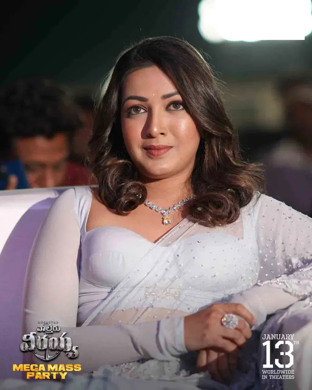 Catherine Tresa in Waltair Veerayya pre release event photos