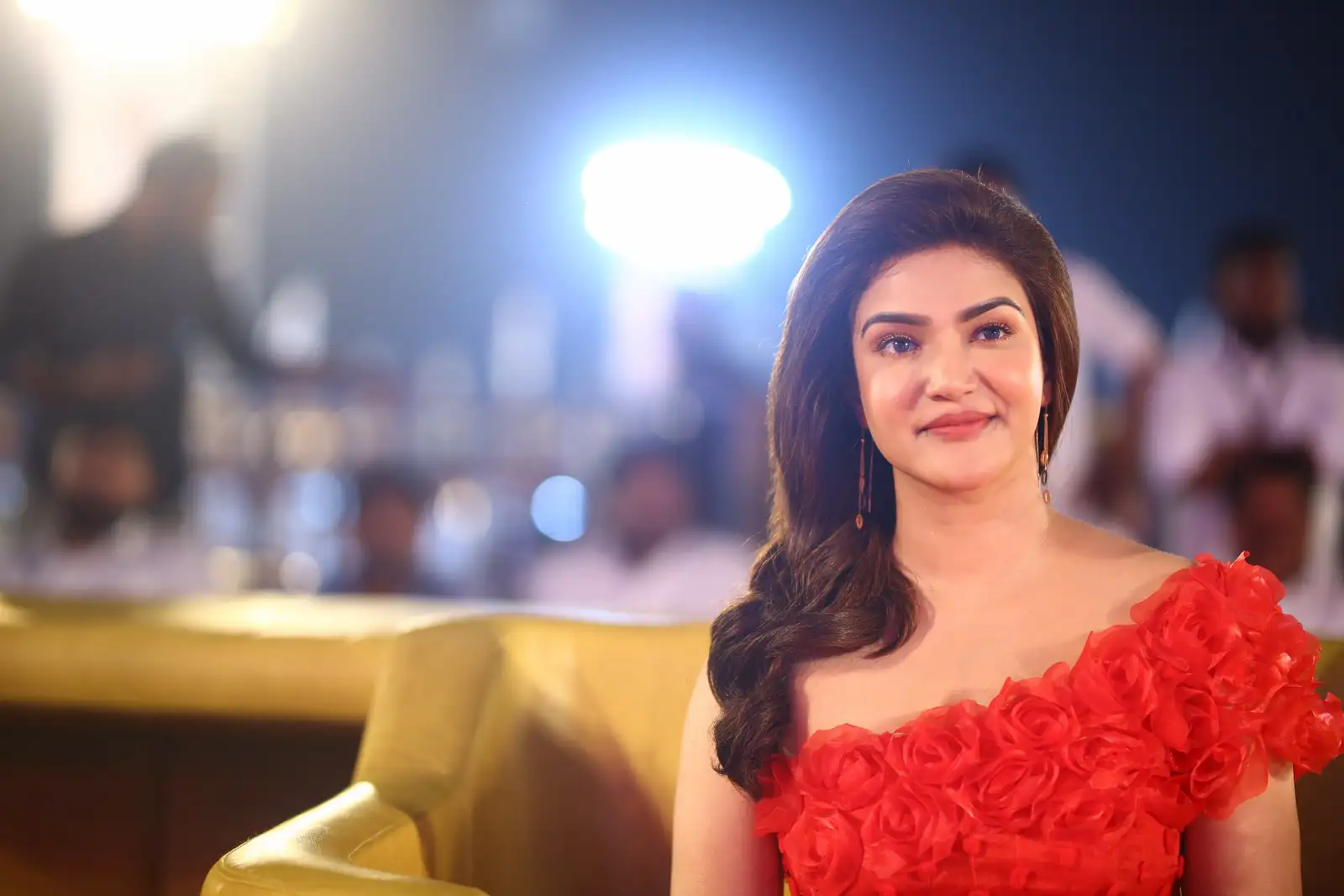 Honey Rose shines with Red Dress in Veerasimha Reddy Pre Release Event