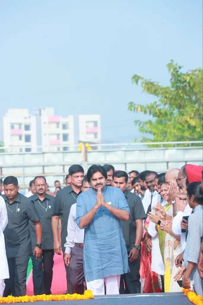 Pawan Kalyan in Republic Day Celebrations at Mangalagiri Janasena Party Office