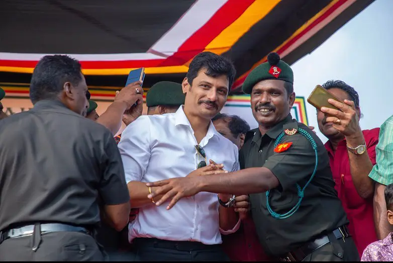 Hero Jiiva participated in Army raising day celebrations