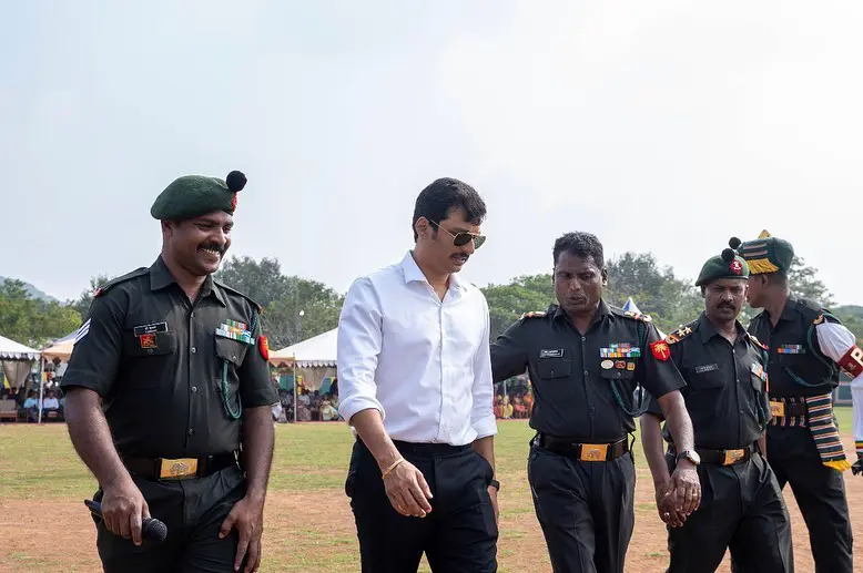 Hero Jiiva participated in Army raising day celebrations