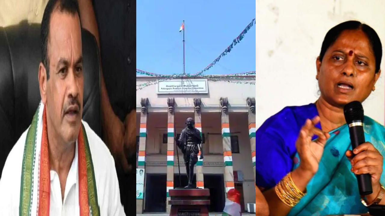 Telangana Congress : కోమటిరెడ్డిని పార్టీ నుంచి సస్పెండ్ చేయాలి : గాంధీభవన్ వేదికగా కొండా సురేఖ సంచలన వ్యాఖ్యలు
