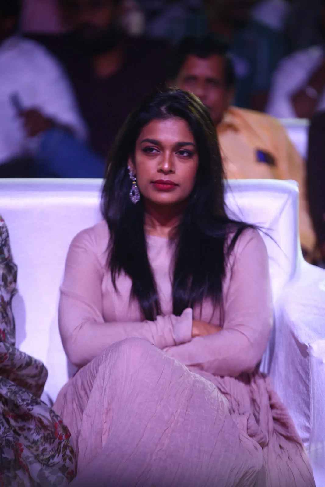 Mega Star Chiranjeevi Daughters in Waltair Veerayya pre release event