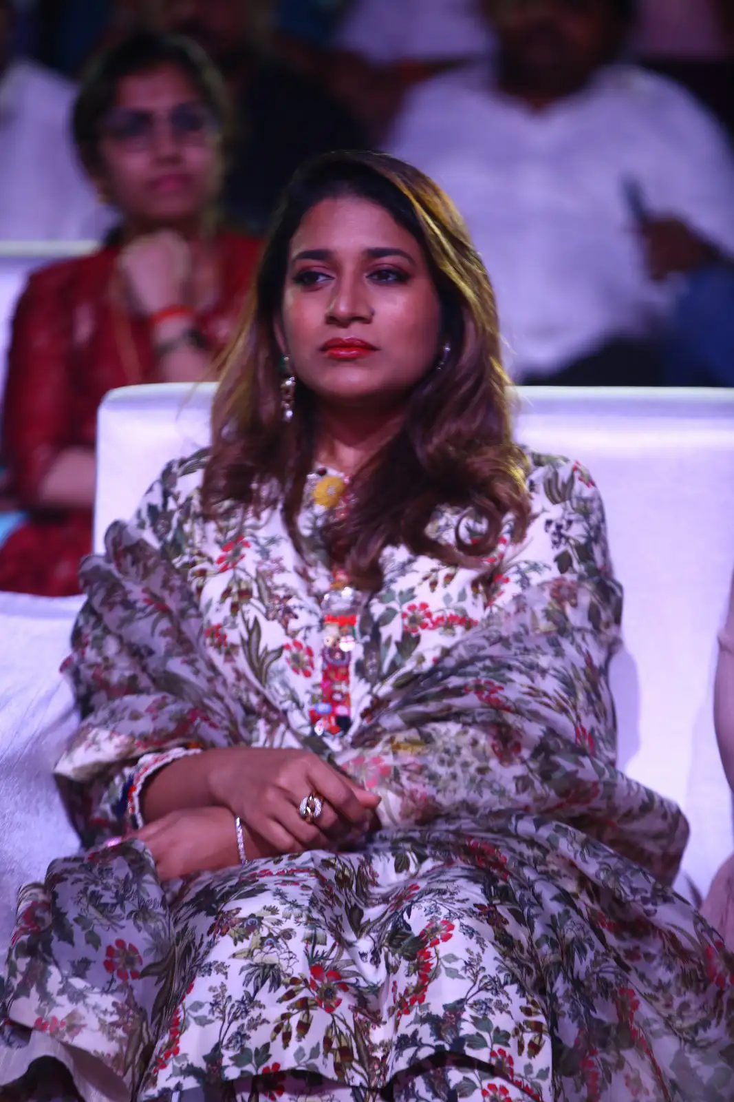 Mega Star Chiranjeevi Daughters in Waltair Veerayya pre release event