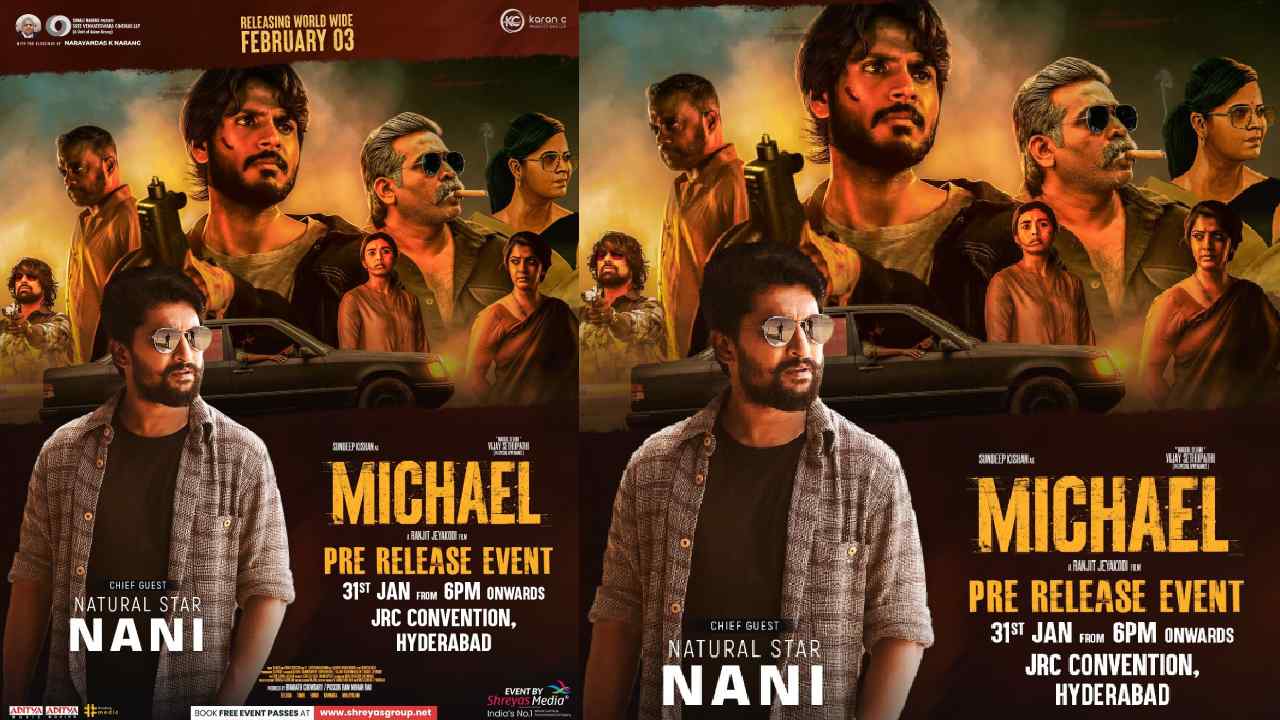Michael Pre Release Event : మైఖేల్ కోసం దసరా బుల్లోడు..