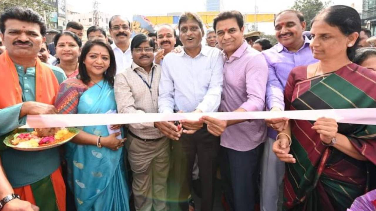 Minister KTR:  హైదరాబాద్‌ కొత్తగూడలో ఫ్లైఓవర్‌ను ప్రారంభించిన మంత్రి కేటీఆర్ (ఫొటొ గ్యాల‌రీ)
