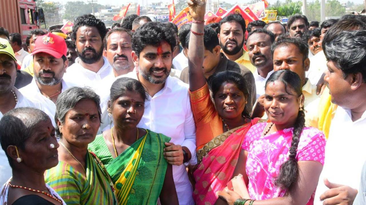 Nara lokesh: మూడోరోజు  నారా లోకేష్ యువ‌గ‌ళం పాద‌యాత్ర ఫొటోలు..