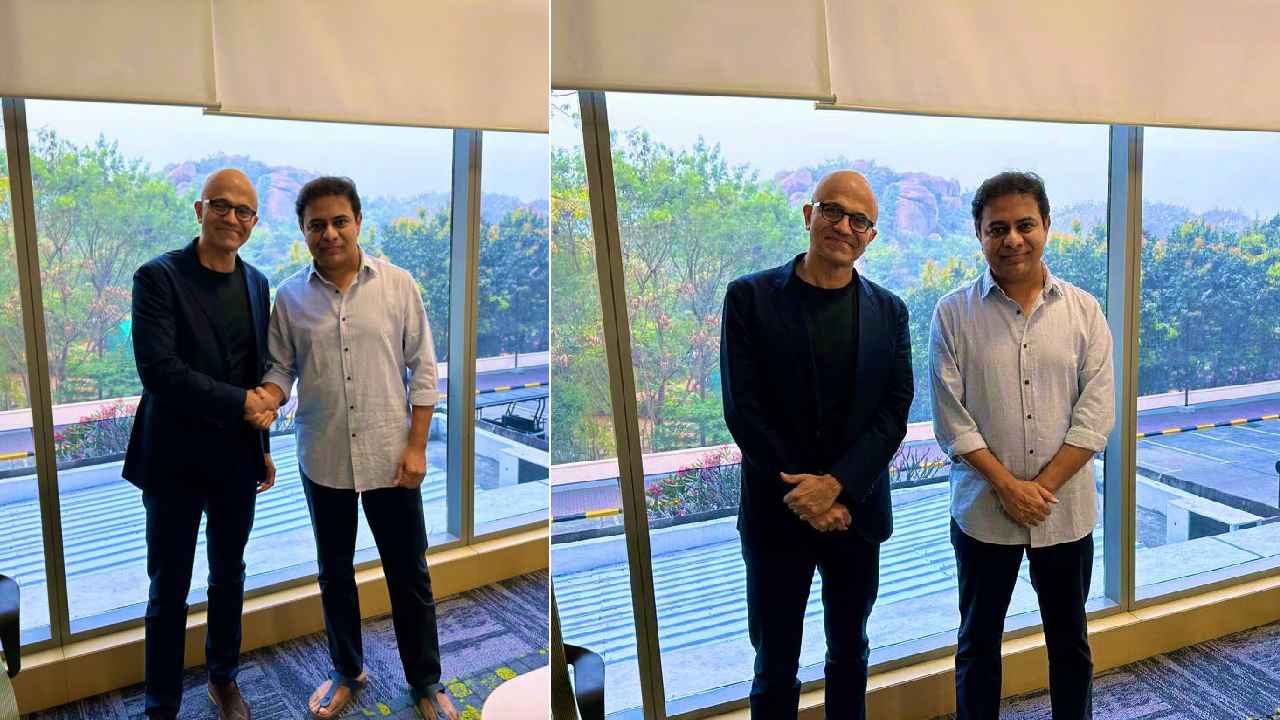 KTR meets Satya Nadella: సత్య నాదెళ్లతో కేటీఆర్ భేటీ.. వ్యాపారం, బిర్యానీ గురించి చర్చించుకున్నామన్న మంత్రి