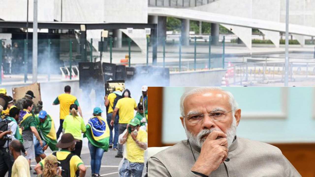 PM Modi: బ్రెజిల్‌లో విధ్వంసం సృష్టించిన ఆందోళనకారులు.. భారత ప్రధాని మోదీ స్పందన