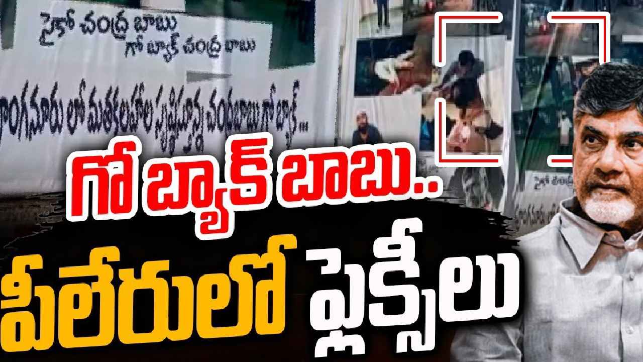 Chandrababu Naidu: పీలేరులో ‘చంద్రబాబు గో బ్యాక్’ అంటూ ఫ్లెక్సీల కలకలం