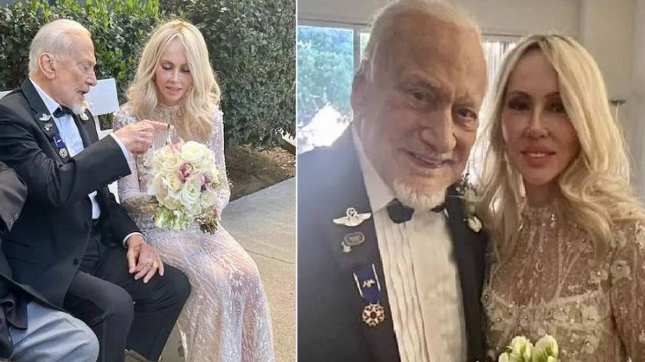 Old Man Married To Girlfriend: ప్రేమంటే అంతేమరి..! 93ఏళ్ల వయస్సులో ప్రియురాలిని పెళ్లాడిని వ్యోమగామి