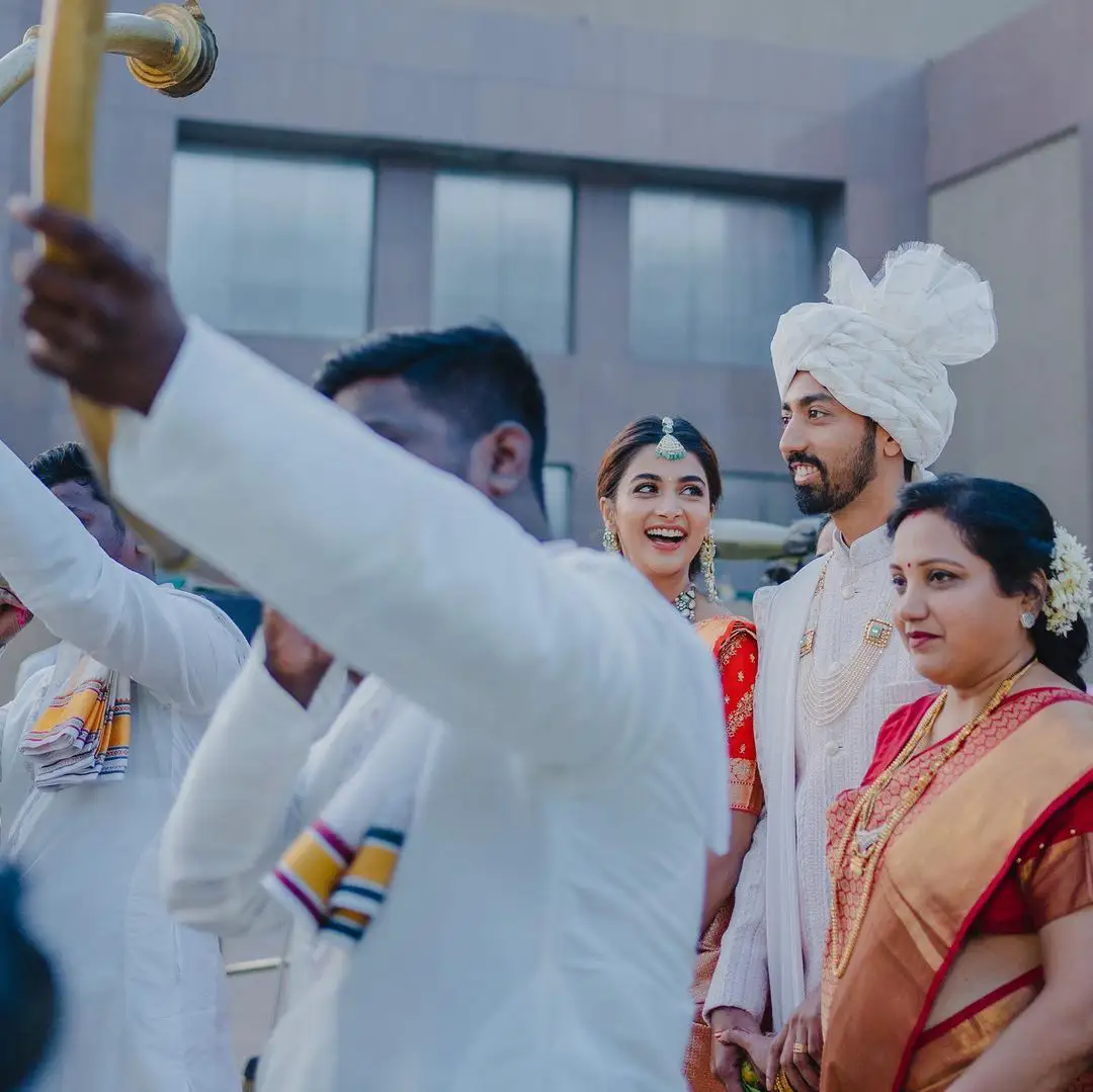 Pooja Hegde Brother Rishab Hegde Wedding Celebrations