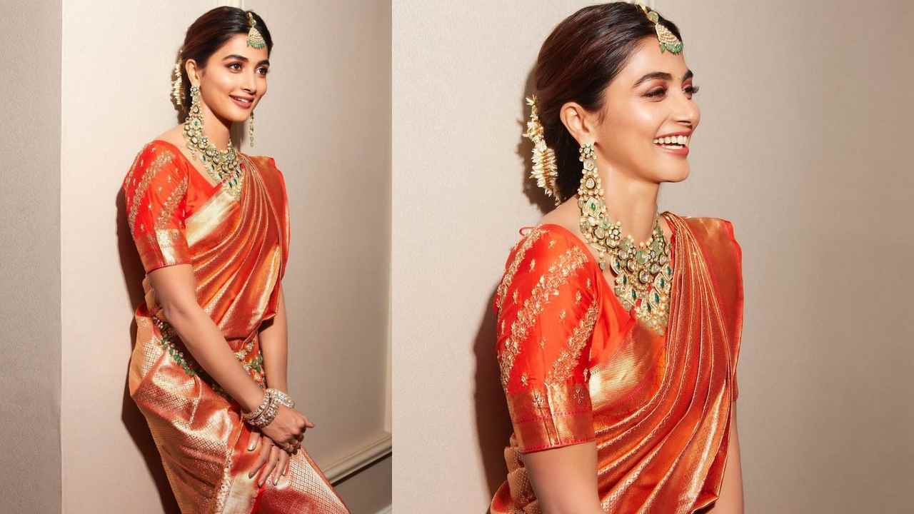 Pooja Hegde: చీరకట్టులో పూజా హెగ్డే వన్నెలు.. ఎంత చూసినా తనివితీరదే..!