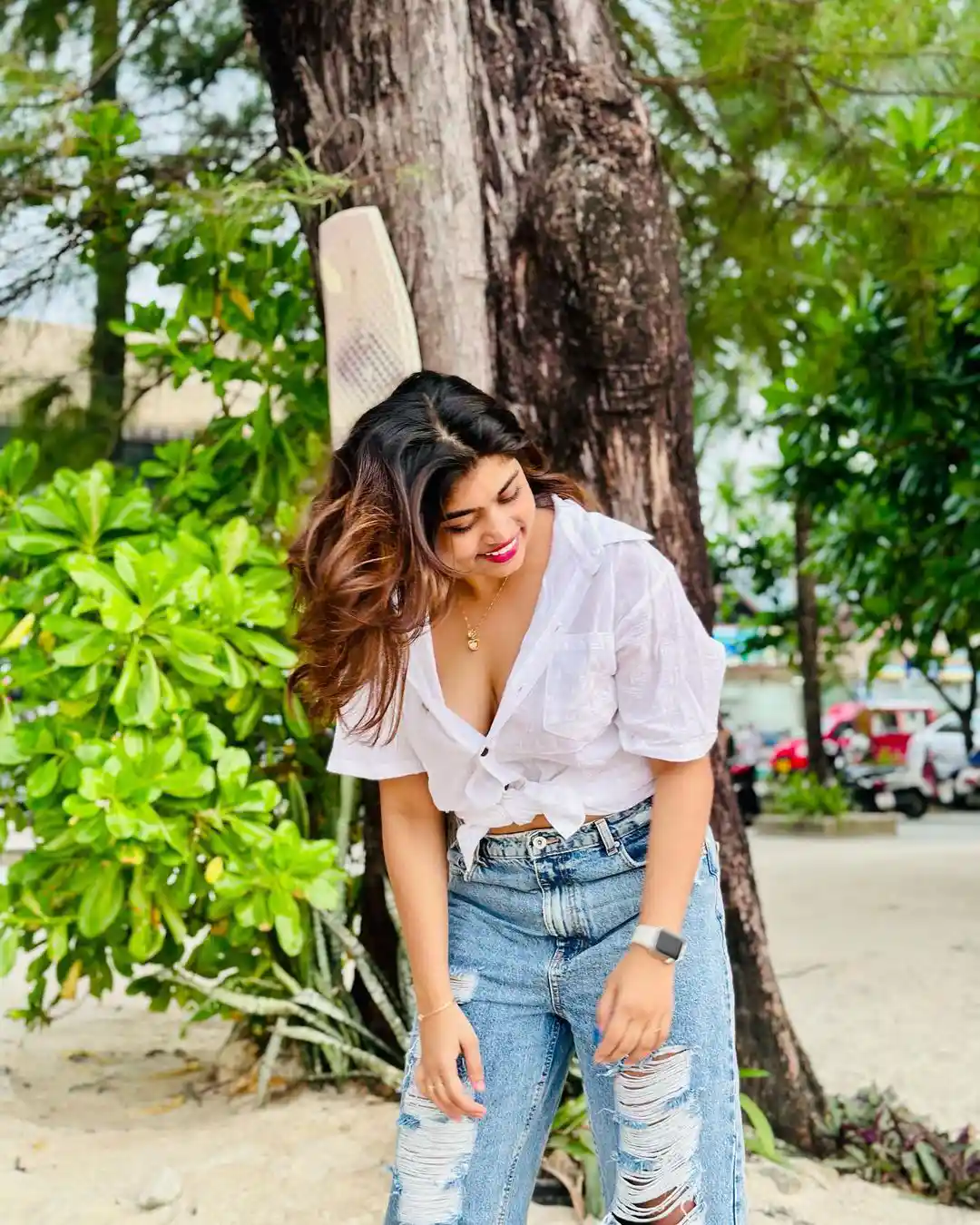 Rithu chowdary enjoying in Thailand Beaches