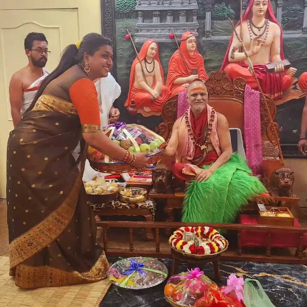 AP Minister Roja visited Visakha Sri Sarada Peetham