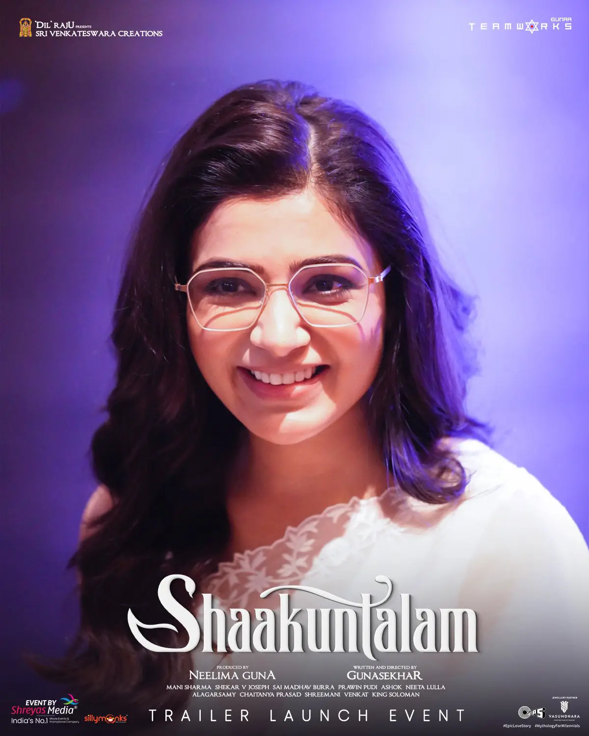 Samantha at Shakunthalam Trailer Launch Event
