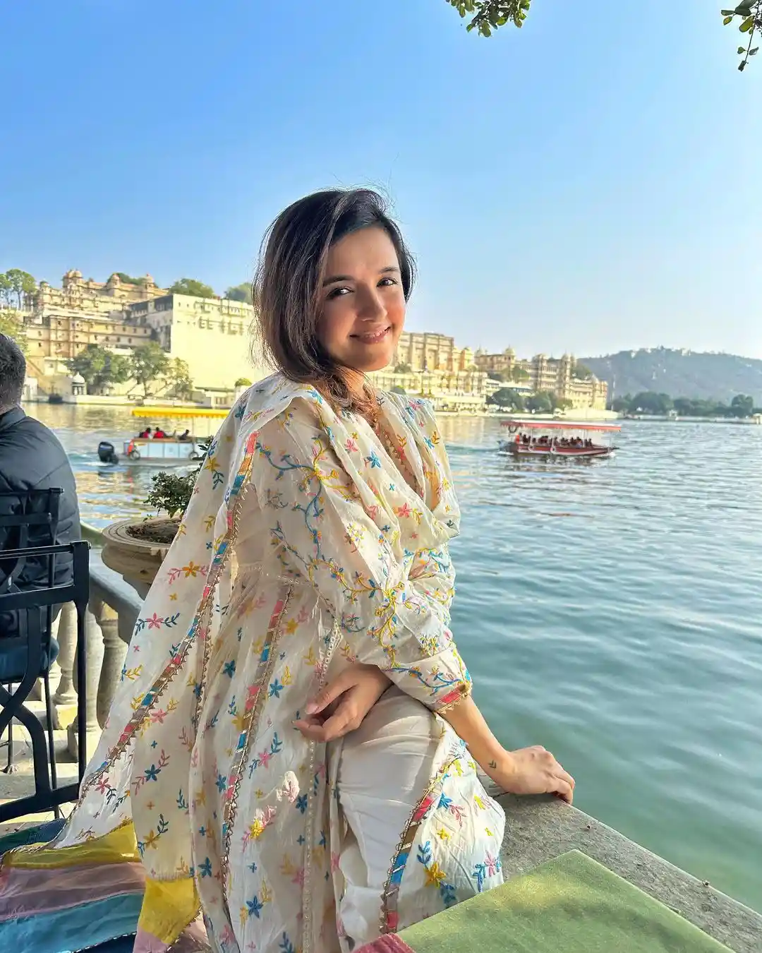Shirley Setia visiting Udaipur Karni Mata Temple