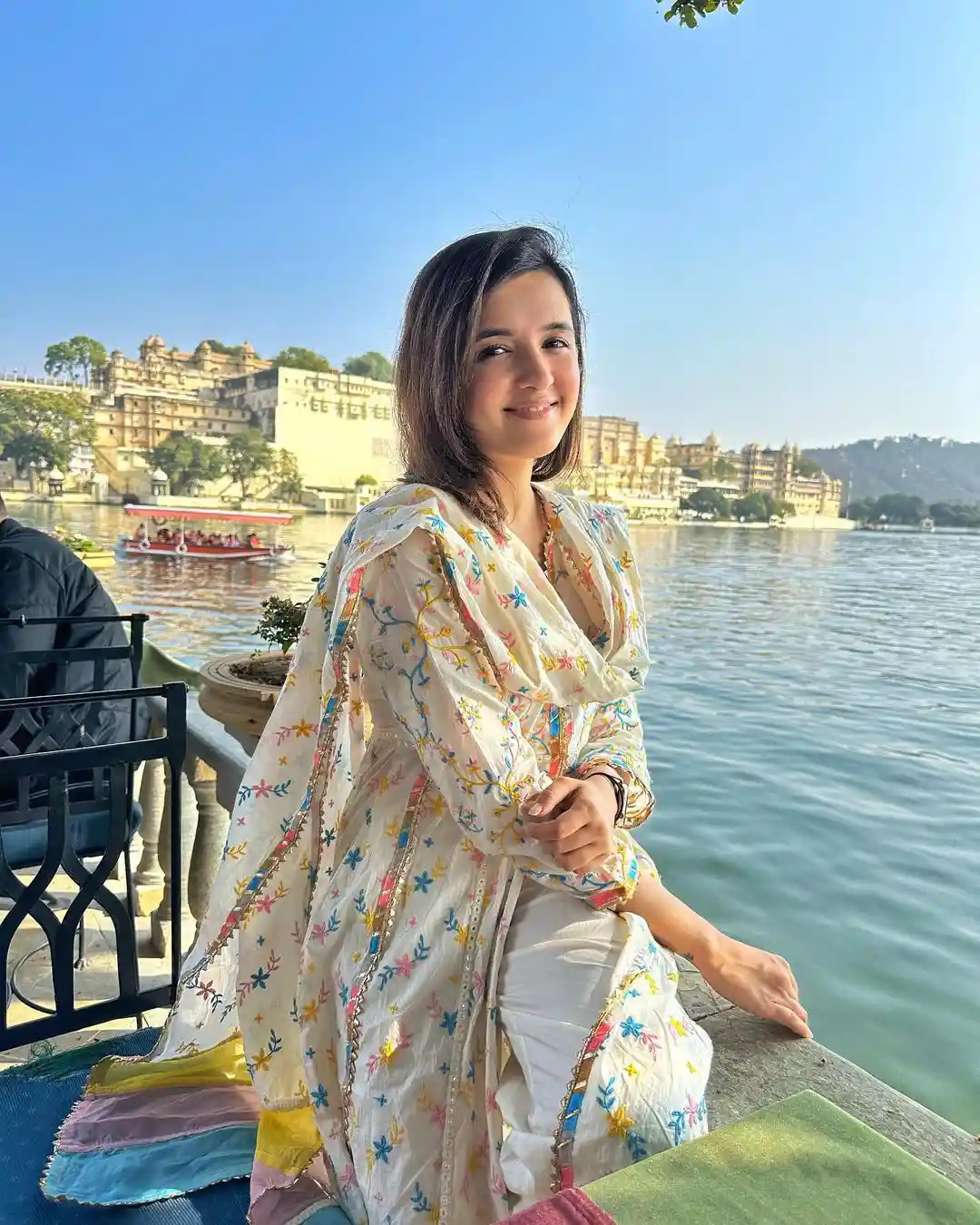 Shirley Setia visiting Udaipur Karni Mata Temple