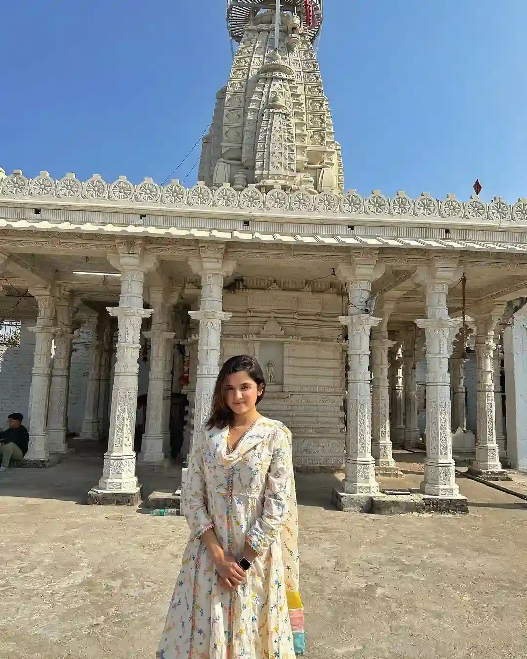 Shirley Setia visiting Udaipur Karni Mata Temple