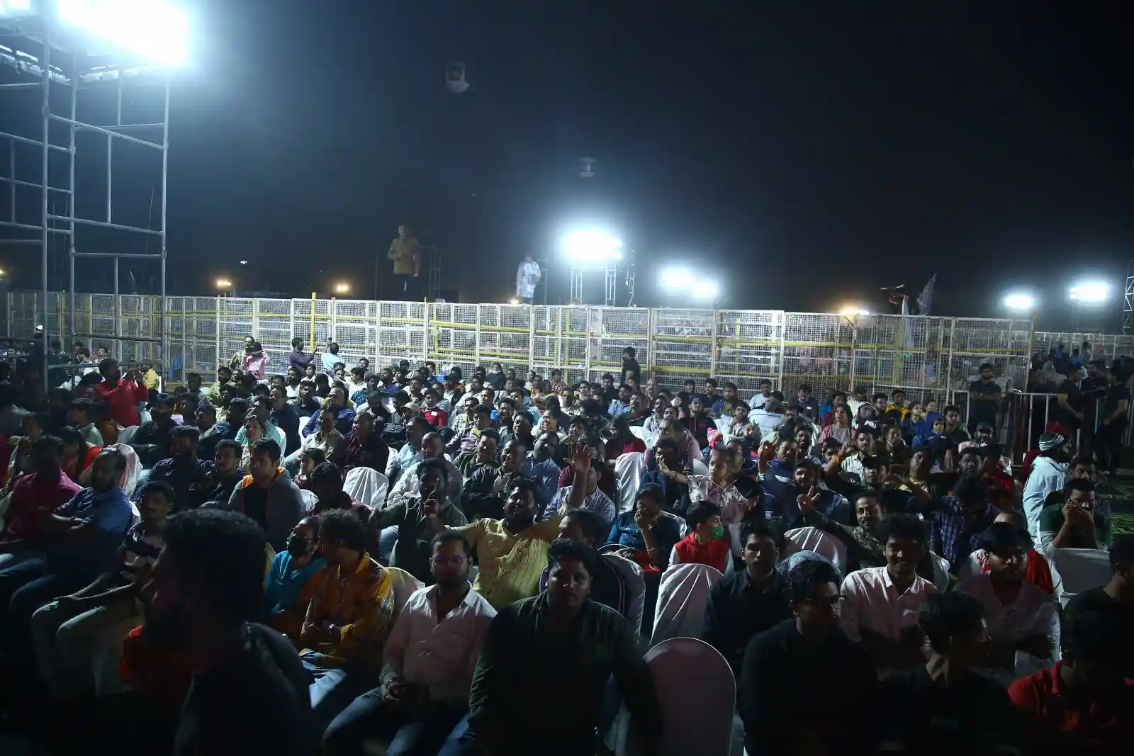 Waltair Veerayya pre release event fill with huge cutouts and fans