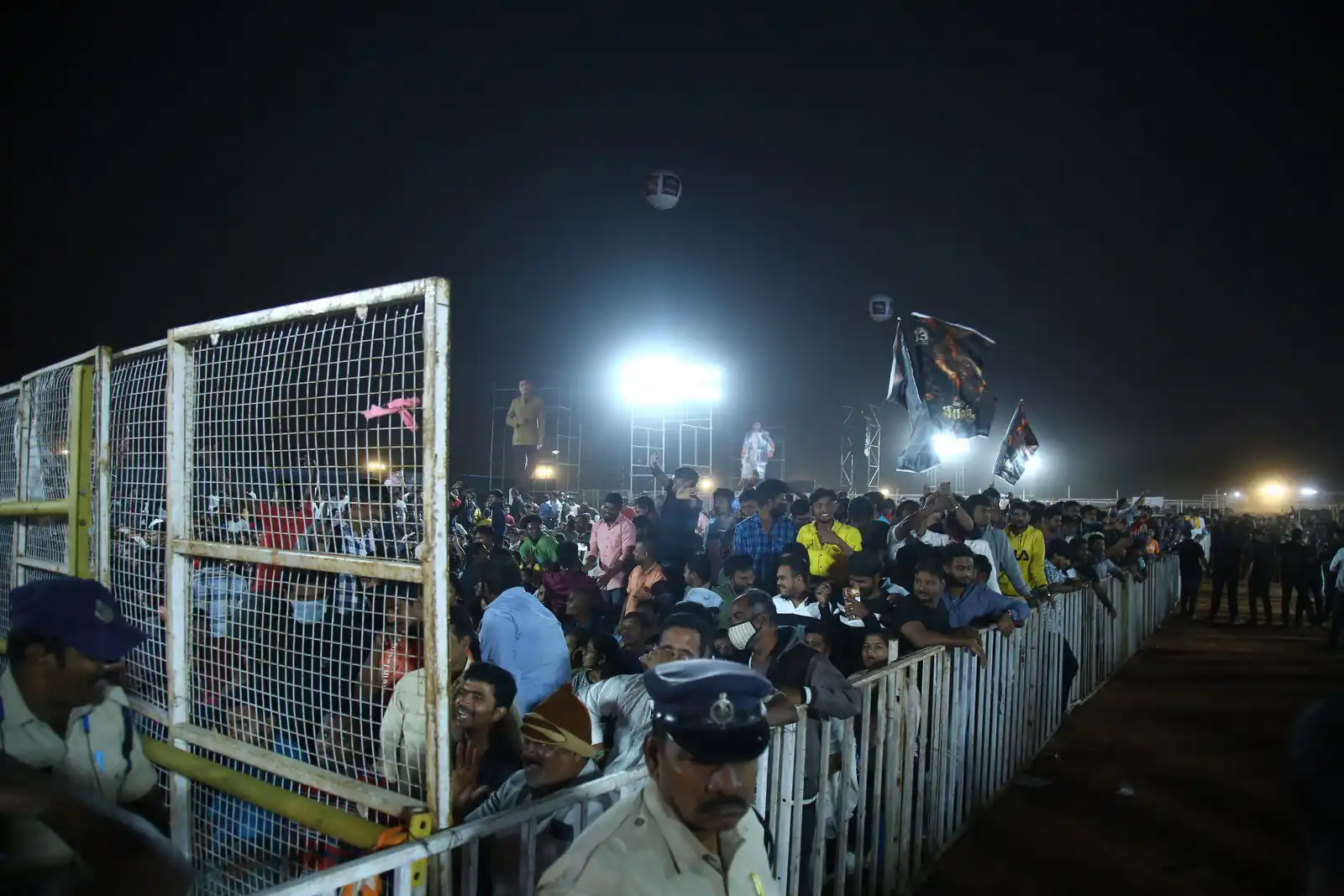 Waltair Veerayya pre release event fill with huge cutouts and fans