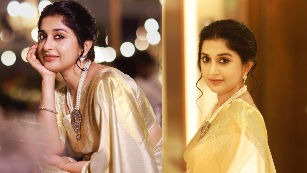 Meera Jasmine : బంగారపు పట్టు చీరలో మెరిసిపోతున్న మీరా..