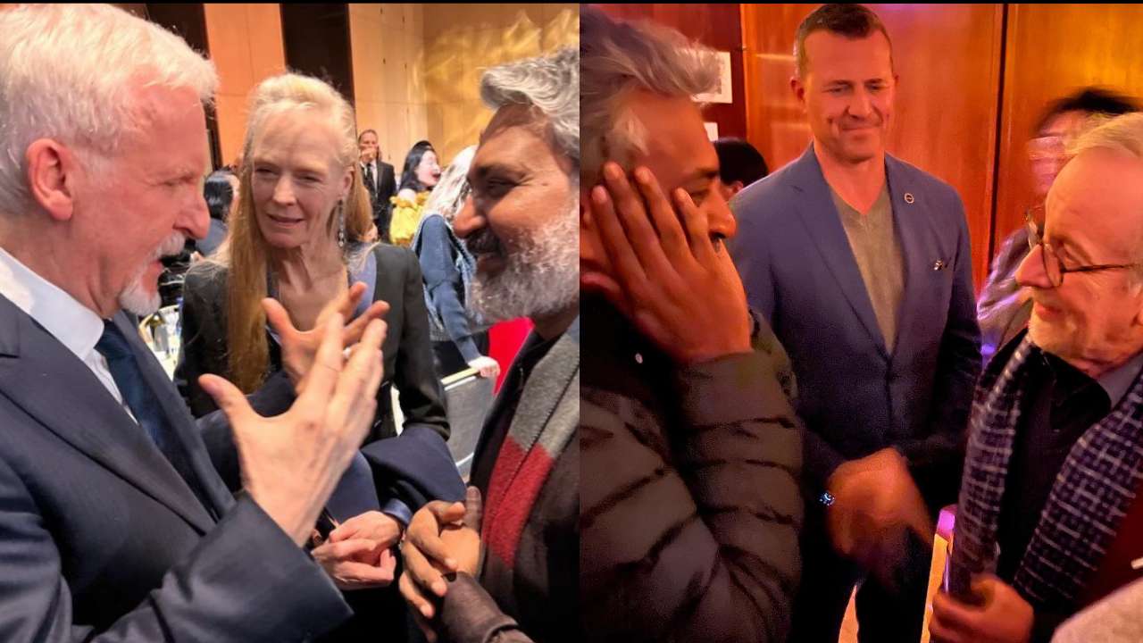 Rajamouli : మొన్న స్టీవెన్ స్పిల్‌బర్గ్, నేడు జేమ్స్ కామెరూన్‌తో రాజమౌళి.. RRRని ప్రశంసిస్తున్న హాలీవుడ్ దిగ్గజాలు..
