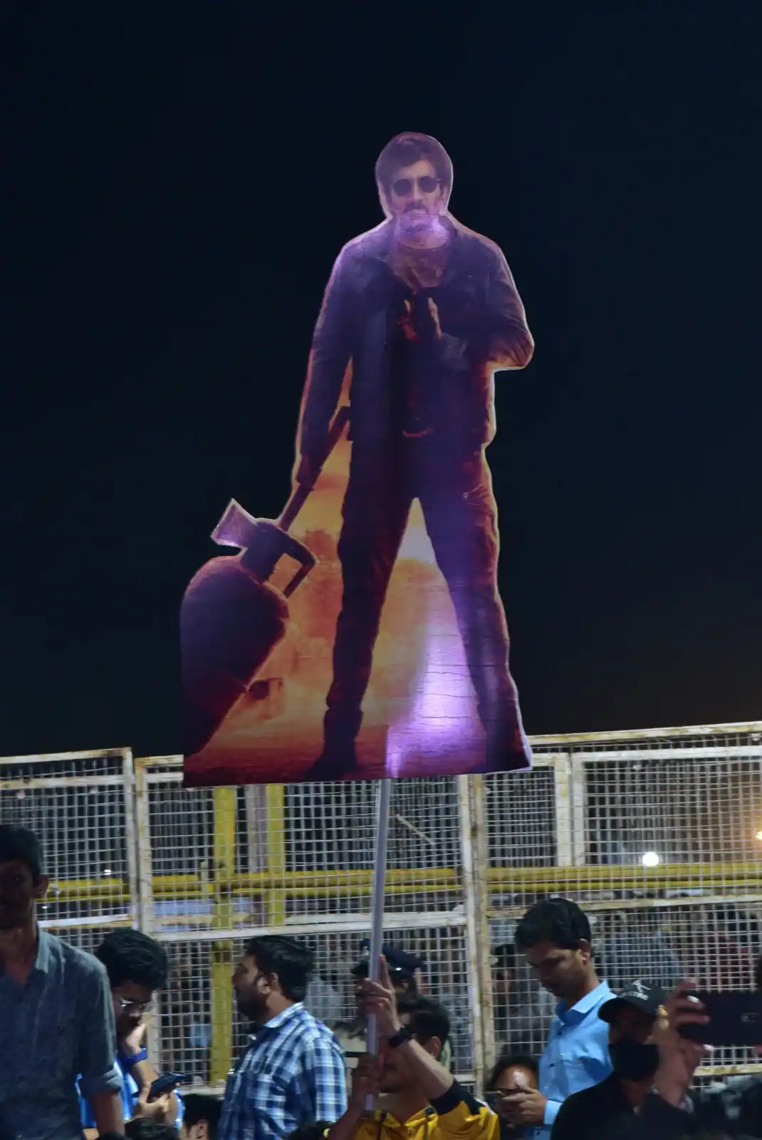Waltair Veerayya pre release event fill with huge cutouts and fans