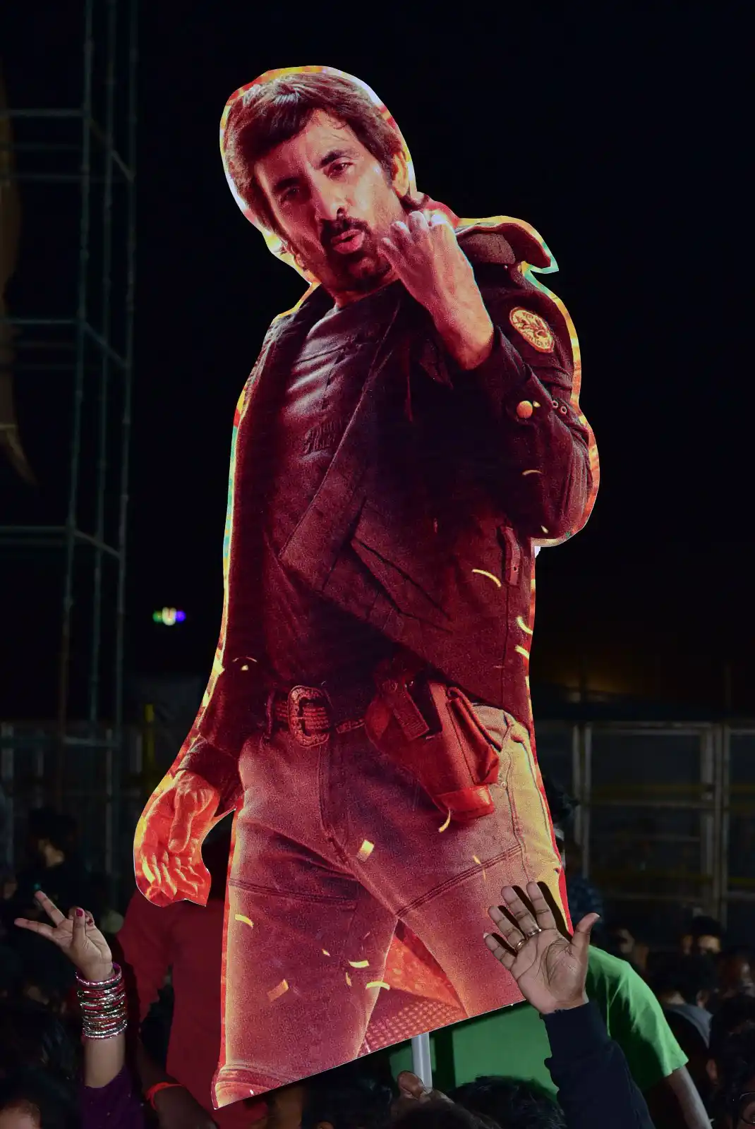 Waltair Veerayya pre release event fill with huge cutouts and fans