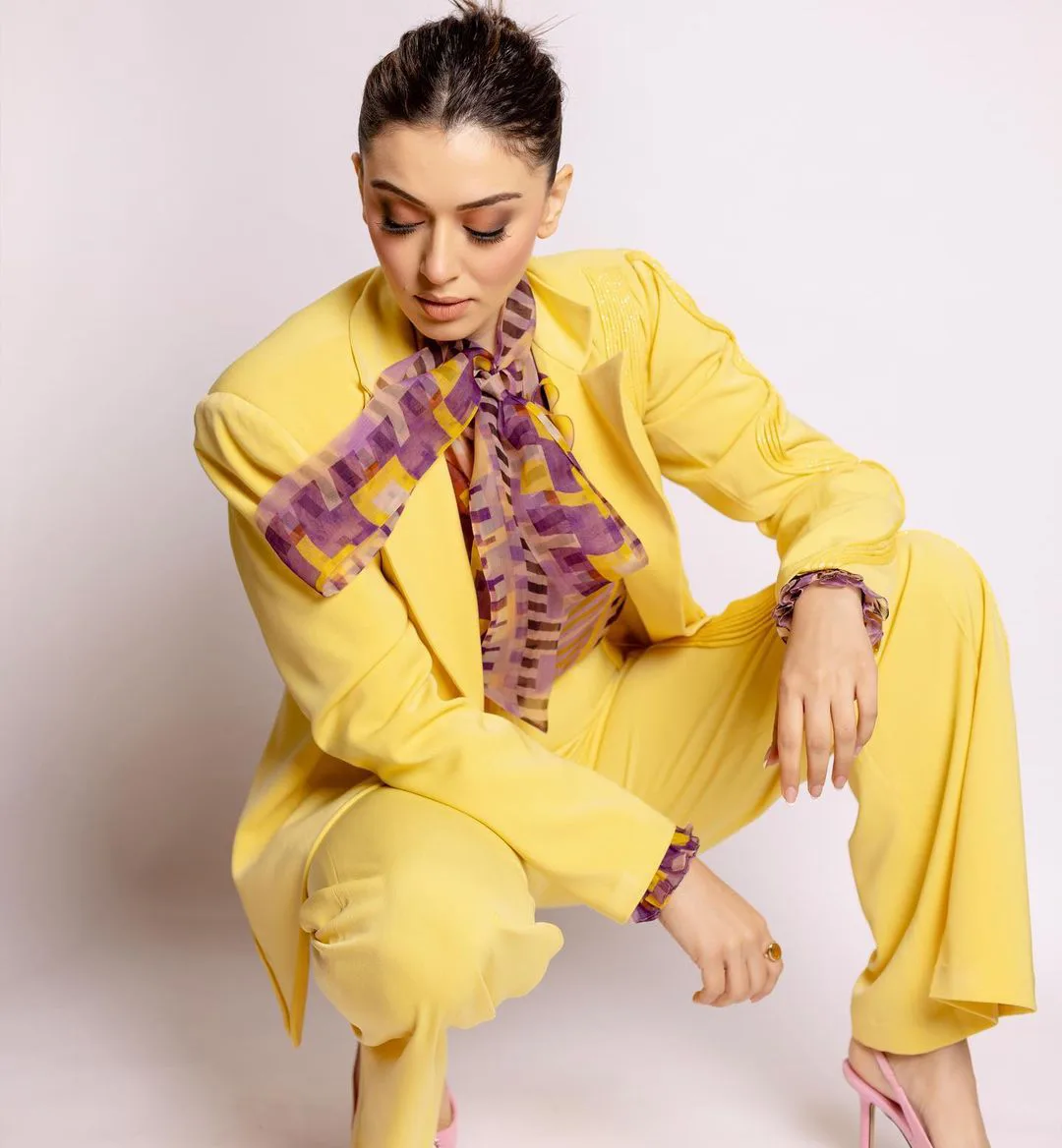 Hansika Motwani trendy photoshoot for her wedding video promotions