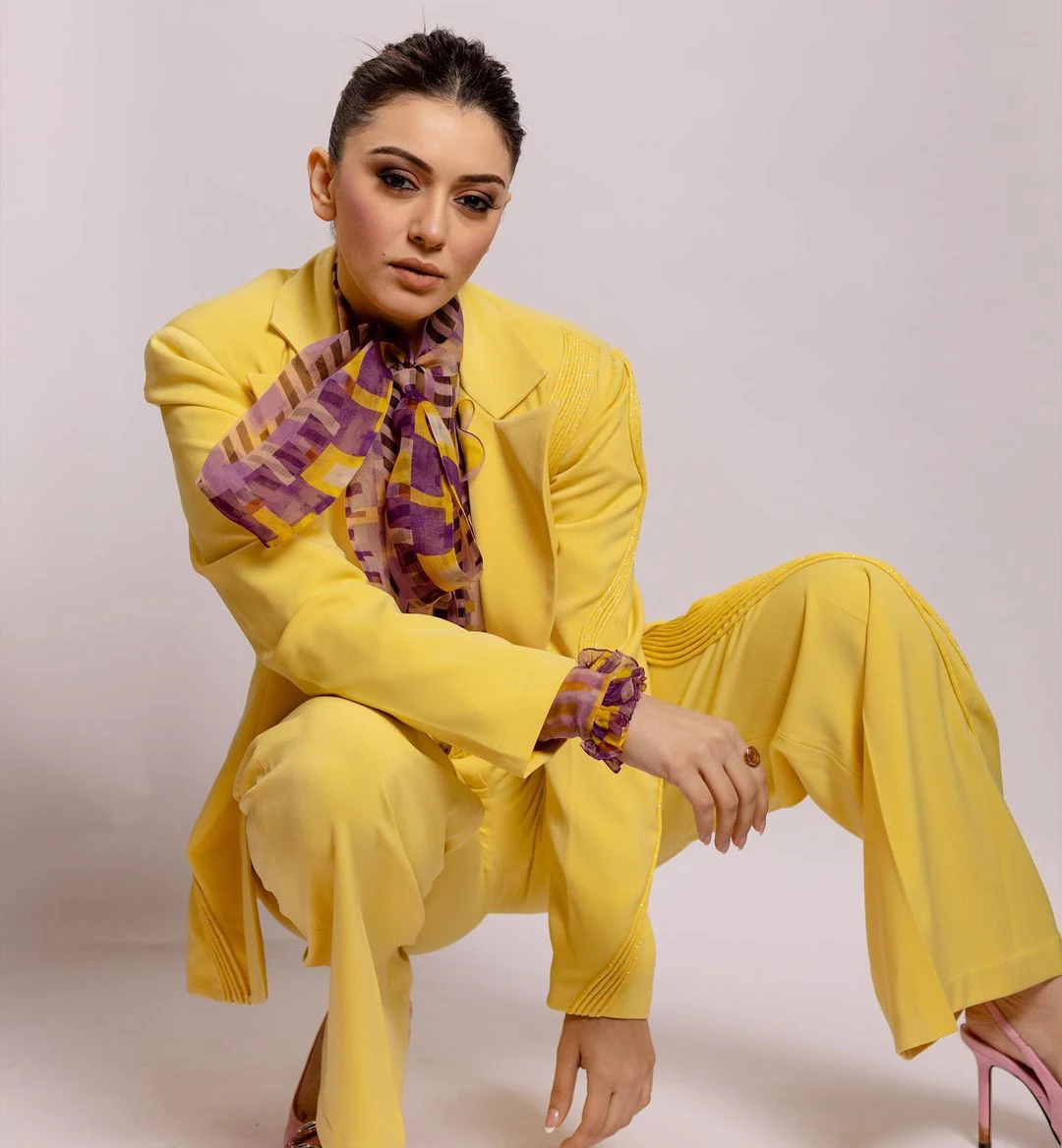 Hansika Motwani trendy photoshoot for her wedding video promotions