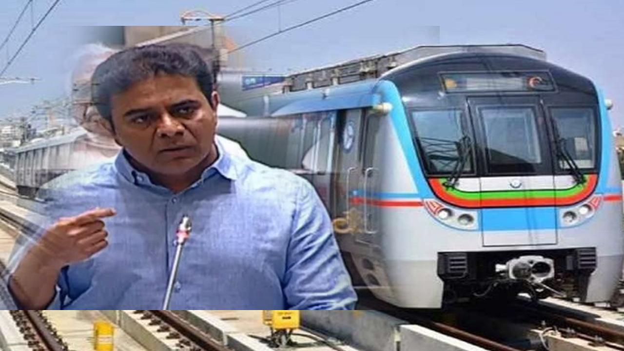 Hyderabad Metro : మూడేళ్లలో శంషాబాద్ ఎయిర్ పోర్ట్ మెట్రో ప్రాజెక్టు పూర్తి ..టికెట్ ధరలు పెంచితే ఊరుకోం : మంత్రి కేటీఆర్