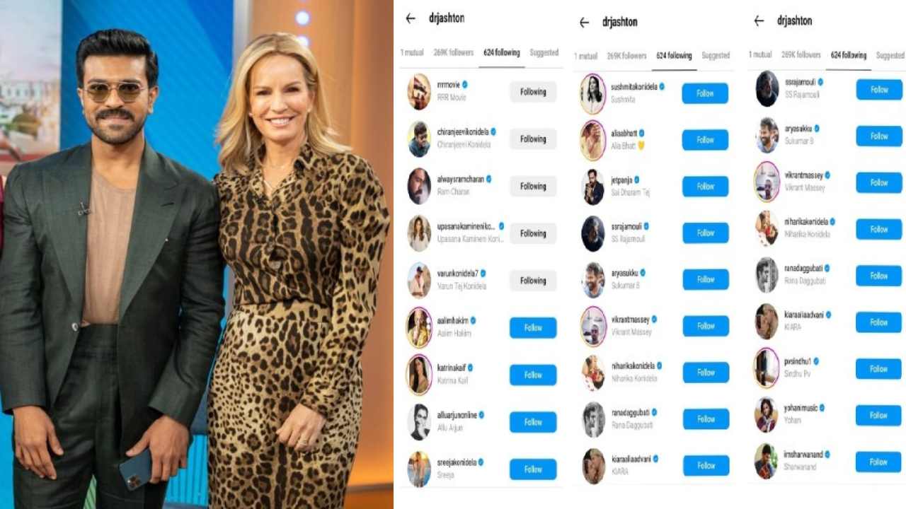 Ram Charan : ఇంటర్వ్యూ తరువాత ఇన్‌స్టాగ్రామ్‌లో చరణ్‌ ఫాలో అయ్యేవాళ్లని కూడా ఫాలో కొట్టిన అమెరికన్ ఫేమస్ డాక్టర్..