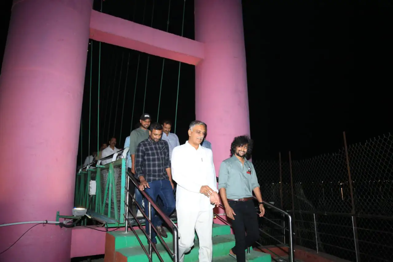 CM KCR Cricket Trophy Launch by Nani, Ambari Rayudu and Harish Rao at Siddipet