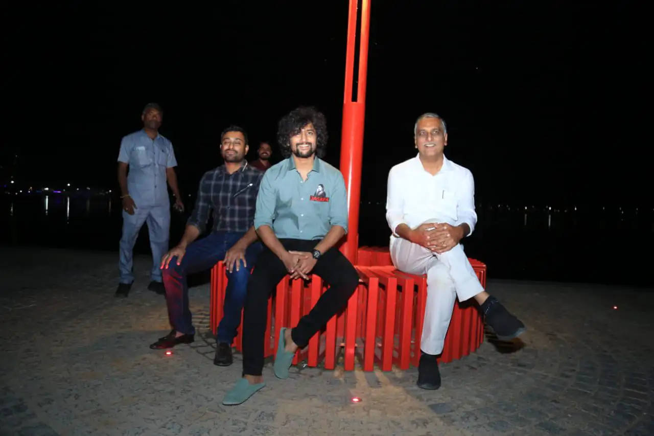 CM KCR Cricket Trophy Launch by Nani, Ambari Rayudu and Harish Rao at Siddipet