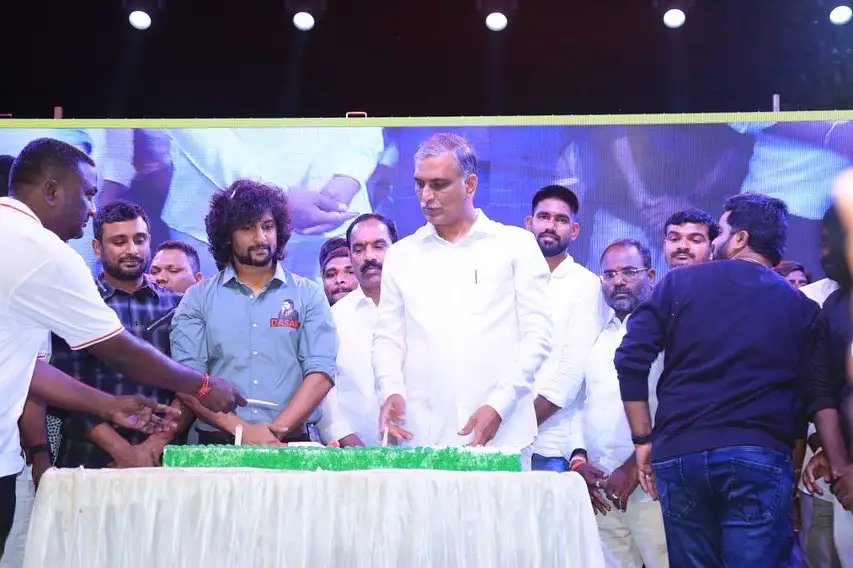CM KCR Cricket Trophy Launch by Nani, Ambari Rayudu and Harish Rao at Siddipet