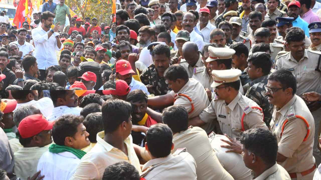 Nara Lokesh Padayatra : లోకేశ్‌ను అడ్డుకున్న పోలీసులు.. యువగళం పాదయాత్రలో ఉద్రిక్తత