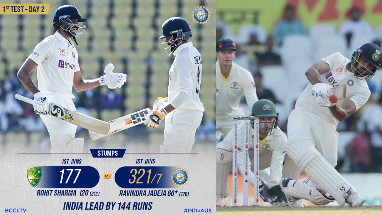 IND vs AUS: అర్ధసెంచరీలతో చెలరేగిన జడేజా, అక్షర్.. రెండోరోజు 144 పరుగుల ఆధిక్యం